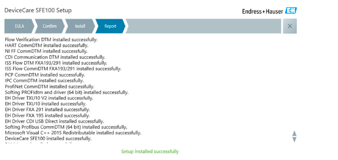 Installation components selection