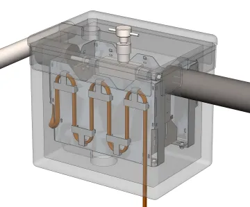 ThermaGuard rigid blanket heater liner installed in enclosure